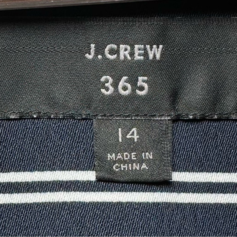J. Crew Navy and White Plaid Sleeveless Vest - Picture 6 of 15